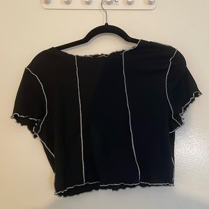 black crop top
